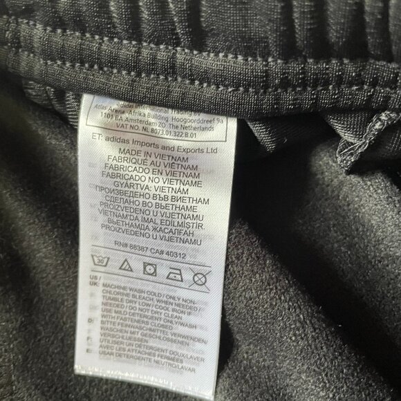Women’s Adidas black tapered track pants, size medium - Picture 6 of 6